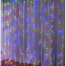 Fairy curtain lights 3m x 3m 300 LED cold light