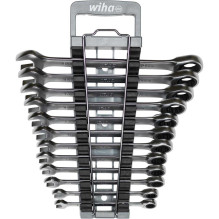 Wiha Žiedinių terkšlinių raktų rinkinys, 12 dalių, raktų dydžiai 8–19 mm Wiha Žiedinių terkšlinių raktų rinkinys, 12 dalių, raktų dydžiai 8–19 mm