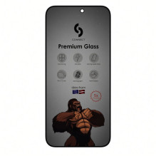 Connect Apple 5X 18 Pro Privatumas Corning Gorilla Antistatinis stiklas 3D Full