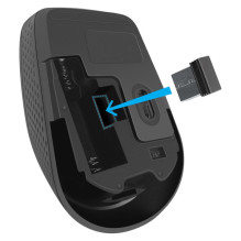 PELĖ DEFENDER TIANA MB-055 RF BEZPRZEWODOWA SILENT CZARNA 1000dpi 3P