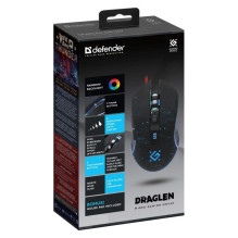 Žaidimų Pelė - MOUSE DEFENDER GM-907 DRAGLEN 7200dpi 5P Žaidimų Pelė - MOUSE DEFENDER GM-907 DRAGLEN 7200dpi 5P