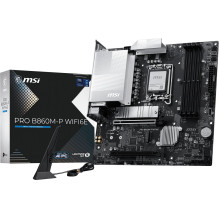 Pagrindinė plokštė MSI MSI MB Sc LGA1851 PRO B860M-P WIFI6E, Intel B860, 4xDDR5, WiFi, 2xDP, 1xHDMI, 1xVGA, mATX Pagrindinė plokštė MSI MSI MB Sc LGA1851 PRO B860M-P WIFI6E, Intel B860, 4xDDR5, WiFi, 2xDP, 1xHDMI, 1xVGA, mATX