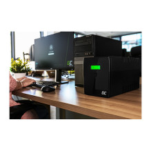 Green Cell 1000VA 700W Apsauga nuo viršįtampių 230V Juoda Green Cell 1000VA 700W Apsauga nuo viršįtampių 230V Juoda