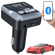 Extralink Smart Life, FM automobilio siųstuvas su įkrovimo funkcija, 2x USB-A, SD kortelė Extralink Smart Life, FM automobilio siųstuvas su įkrovimo funkcija, 2x USB-A, SD kortelė