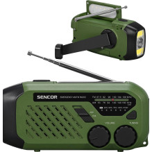 Sencor SRD 1000SCL GR Pārnēsājams radio-lukturis ar dinamo funkciju