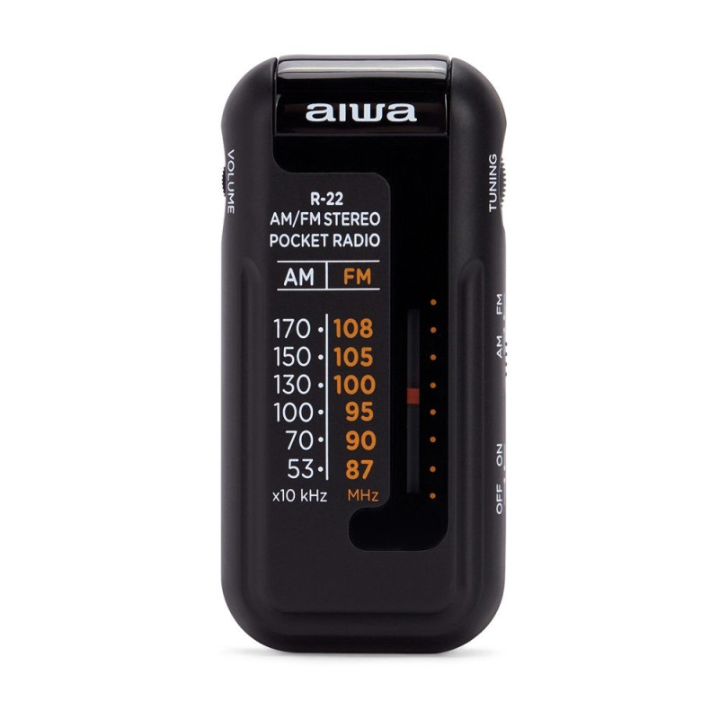 Aiwa R-22BK radio Personal Analog Black