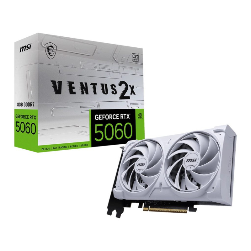 MSI GeForce RTX 5060 8G VENTUS 2X OC WHITE NVIDIA 8 GDDR7