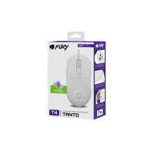 Žaidimų pelė - FURY Tanto T4 12 000 DPI RGB Balta