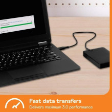 Nešiojamasis kietasis diskas WD Elements 2.5'' 1TB USB3 Juodas WDBUZG0010BBK Nešiojamasis kietasis diskas WD Elements 2.5'' 1TB USB3 Juodas WDBUZG0010BBK