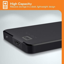 Nešiojamasis kietasis diskas WD Elements 2.5'' 1TB USB3 Juodas WDBUZG0010BBK Nešiojamasis kietasis diskas WD Elements 2.5'' 1TB USB3 Juodas WDBUZG0010BBK