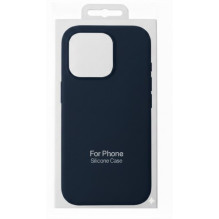 Dėklas "TM MagSafe Silicone" skirtas iPhone 13 / Dark Blue /