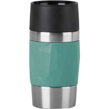 Emsa Emsa TRAVEL MUG Compact thermal mug (petrol / stainless steel, 0.3 liter Emsa Emsa TRAVEL MUG Compact thermal mug (petrol / stainless steel, 0.3 liter