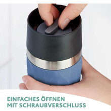 Emsa Emsa Travel Mug Compact thermal mug 0.3 liters (dark blue, screw cap) Emsa Emsa Travel Mug Compact thermal mug 0.3 liters (dark blue, screw cap)