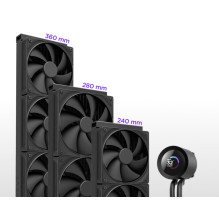 Chłodzenie wodne KRAKEN PLUS 360 LCD czarne Chłodzenie wodne KRAKEN PLUS 360 LCD czarne