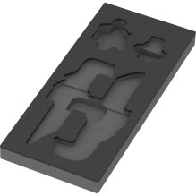 Wera Wera 9840 foam insert for L-key set 1 (black / grey, for Tool Rebel work Wera Wera 9840 foam insert for L-key set 1 (black / grey, for Tool Rebel work