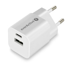 Sieninis įkroviklis - everActive SC-390Q 30 W GaN įkroviklis 1xUSB 1xUSB-C