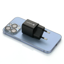 Sieninis Įkroviklis - everActive SC-390QB 30 W GaN Įkroviklis USB-A QC 3.0 USB-C PD / PPS