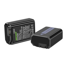 Fotoaparato Baterija - Neewer NP-FW50 2 Vnt. Su Dvigubu USB Įkrovikliu