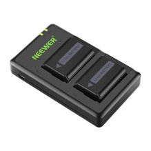 Fotoaparato Baterija - Neewer NP-FW50 2 Vnt. Su Dvigubu USB Įkrovikliu