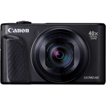 „Canon PowerShot SX740 HS Lite“ – juodas fotoaparatas „Canon PowerShot SX740 HS Lite“ – juodas fotoaparatas