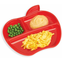 MUNCHKIN Lil'' Apple Divided Toddler Plates 6m+ 3pcs 91513P MUNCHKIN Lil'' Apple Divided Toddler Plates 6m+ 3pcs 91513P