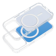 Case for iPhone 18 Pro / 17 Pro Clear Fusion Mag Cover compatible with MagSafe light blue