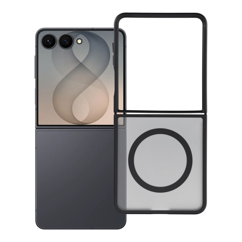 Case for Samsung Z Flip 8 4sF-S Acrylic compatible with MagSafe black