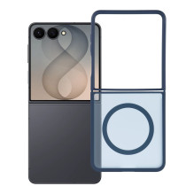 Case for Samsung Z Flip 8 4sF-S Acrylic compatible with MagSafe dark blue