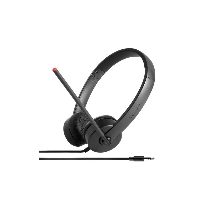 Lenovo Essential stereo analoginis ausinių mikrofonas - 3,5mm kištukas, Black
