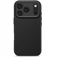 Decoded Antimikrobinis silikoninis galinis dangtelis, skirtas „iPhone 17“ Pro Fantominis juodas