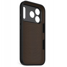 Decoded Antimikrobinis silikoninis galinis dangtelis, skirtas „iPhone 17“ Pro Fantominis juodas