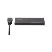 Rozdzielacz (daliklis) Ultra Slim HDMI 1x4 4K 60Hz 3D HDR HDCP 2.2 18 Gbps Micro USB Rozdzielacz (daliklis) Ultra Slim HDMI 1x4 4K 60Hz 3D HDR HDCP 2.2 18 Gbps Micro USB