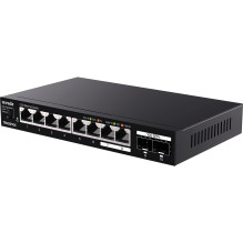 Tenda TEM2010X - Multi-gigabit switch, 8x 2.5G RJ45 + 2x 10G SFP+ port, MAC 16K, ochrana 6kV