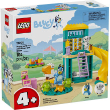 Žaislų Rinkinys - LEGO BLUEY 11201 Žaidimų Aikštelės Linksmybės 104 Dalys su Bluey ir Chloe