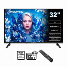 Manta MATV002LHN32 32" LED HD TV with S2 Tuner, DVBT2, HEVC / 265, USB, ARC, HDMI, CI+, Slim Design, B