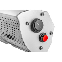 Infraraudonųjų spindulių šildytuvas NEO TOOLS 2000 W, IP55, Golden Halogeninė lempa, Nuotolinio valdymo pultas, 2 šilumo