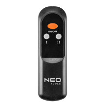 Infraraudonųjų spindulių šildytuvas NEO TOOLS 2000 W, IP55, Golden Halogeninė lempa, Nuotolinio valdymo pultas, 2 šilumo