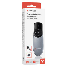 Verbatim FOCUS Wireless Presenter 5 Tasten silber