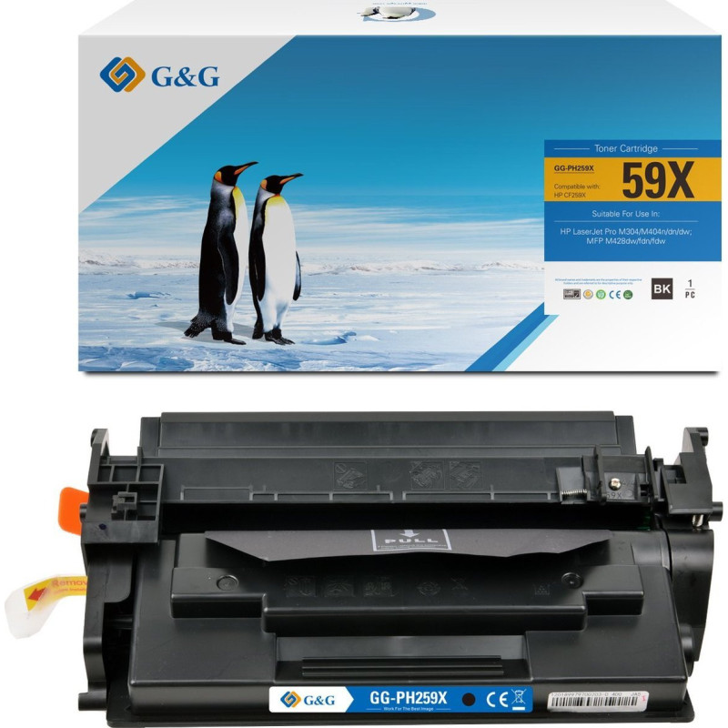 G&amp;G XL toneris, suderinamas su HP 59X / CF259X SU LUSTU
