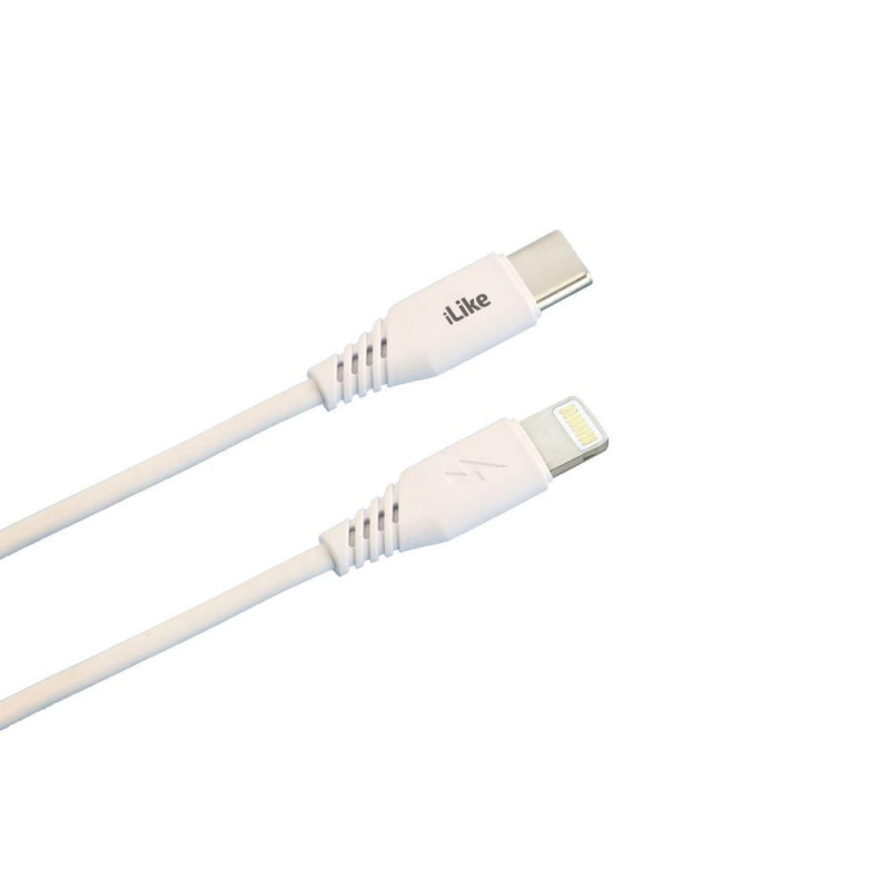 Kabel USB iLike Kabelis iLike iLike Charging Cable Type-C to Lightning CTL01 White 4752192054984 CTL01WH (4752192054984)