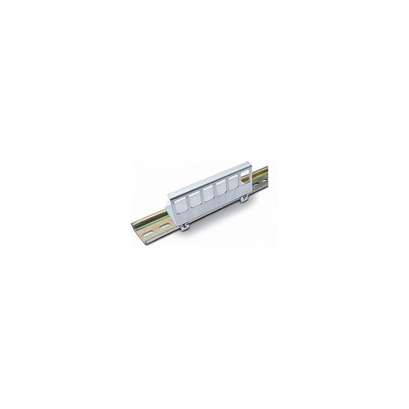 VALUE DIN rail adapter, unpopulated, for 6 keystones