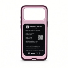 Evelatus Apple iPhone 18 Pro Max LiveCase Hybird Case Stendo PC+TPU Burgundy