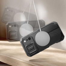 „Tech-Protect Kevlar MagSafe iPhone 17 Pro Max“ dėklas, juodas „Tech-Protect Kevlar MagSafe iPhone 17 Pro Max“ dėklas, juodas