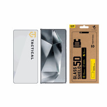 Taktinis 5D stiklinis apsauginis dėklas „Samsung Galaxy S26 Ultra“, juodas Taktinis 5D stiklinis apsauginis dėklas „Samsung Galaxy S26 Ultra“, juodas