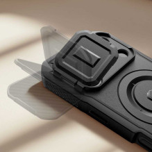 „Tech-Protect Kevlar MagSafe iPhone 17 Pro Max“ dėklas, juodas „Tech-Protect Kevlar MagSafe iPhone 17 Pro Max“ dėklas, juodas