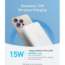 Anker MagGo 10000mAh Slim A1664H21 baltas