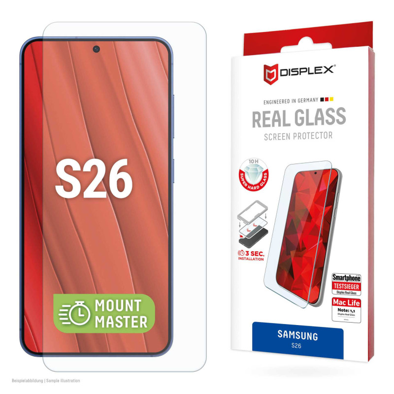 „DISPLEX Real 2D“ stiklas, skirtas „Samsung Galaxy S26“