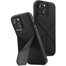UNIQ „Transforma Magclick“ įkrovimo kietas dėklas „iPhone 14 Plus“, juodas