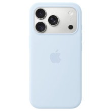 Smartphone Case Apple iPhone 18 Pro Silicone with MagSafe - Crisp Blue