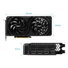 Graphics Card, PALIT, NVIDIA, GeForce RTX 5060, 2280 MHz, 8 GB, GDDR7, 128 bit, PCI Express 5.0, Active, NE75060V19P1-GB